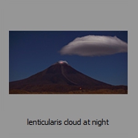 lenticularis cloud at night